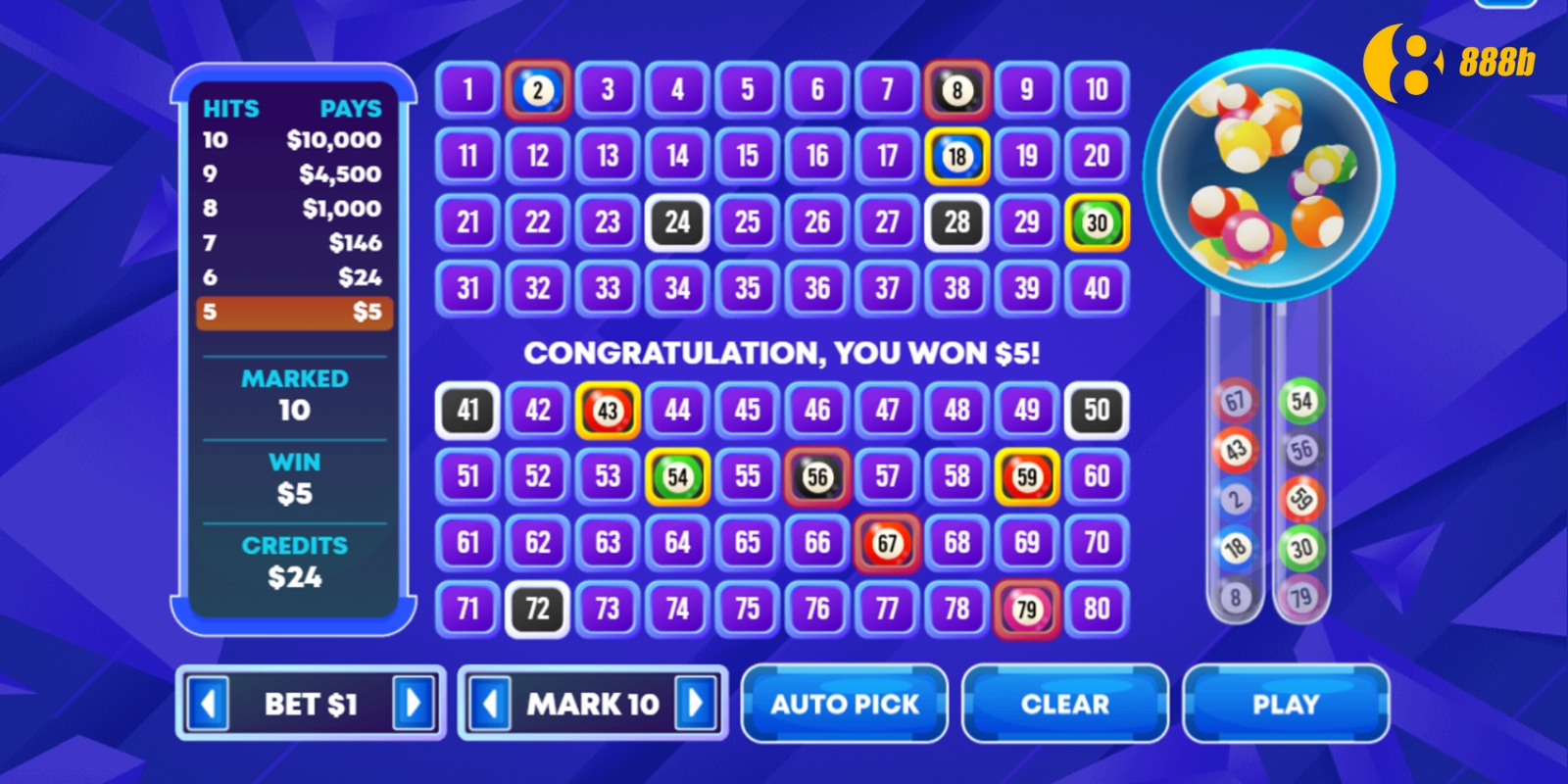 Giới thiệu tổng quan về Keno 888B